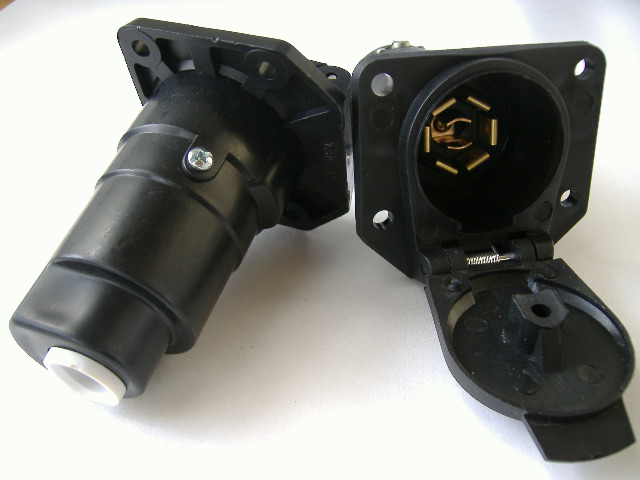 7 Pole RV Vehicle End Plastic Connector